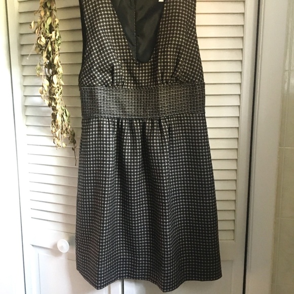 {NWT Nancy Rose} Black Tweed Squares Winter Dress - Picture 5 of 8